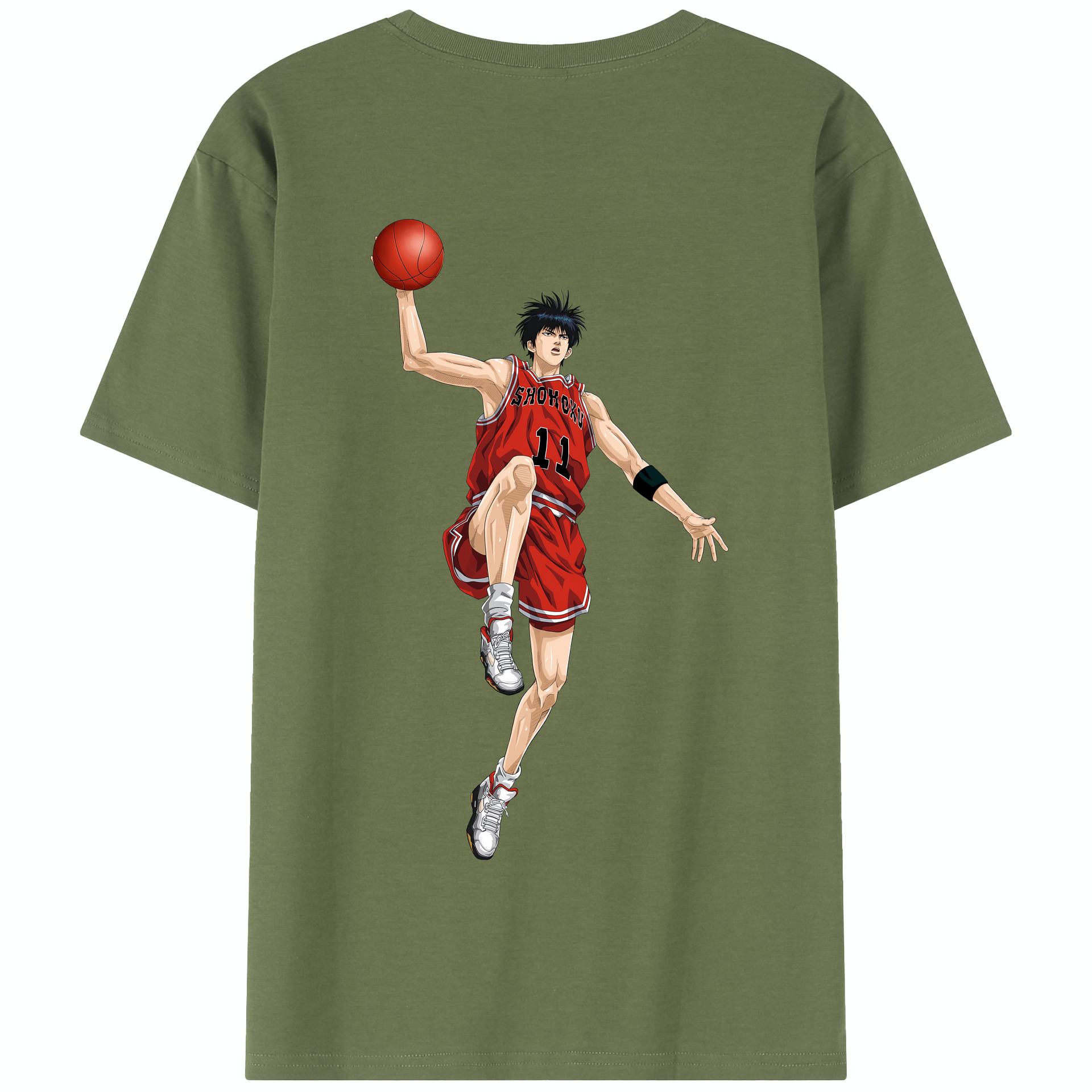 SLAM DUNK／スラムダンク 綿100％半袖Tシャツ（背面プリント）